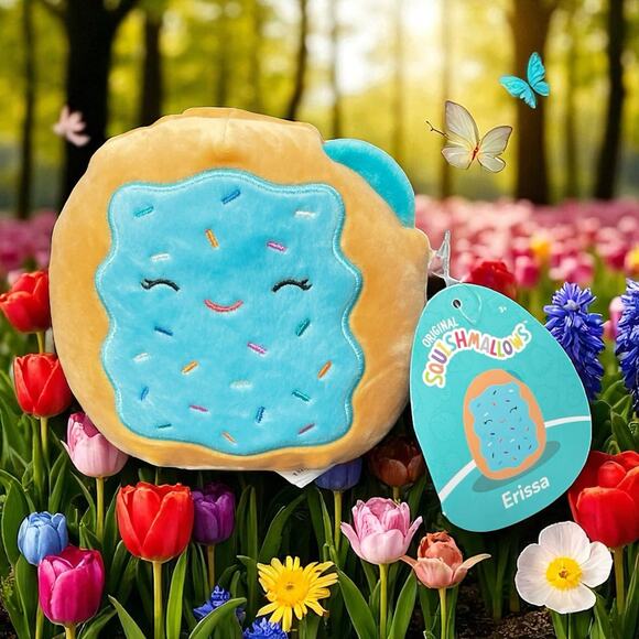 Squishmallows Erissa Blueberry Pop Tart Pastry Stuffed Animal Nursery Gift 6" - Picture 9 of 9